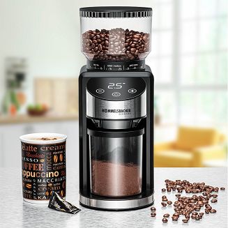 Młynek do kawy Rommelsbacher, Mahlwerk-System, einstellbarer Mahlgrad, Kaffeebohnenbehälter, 220g, Behälter, model EKM400 - 2