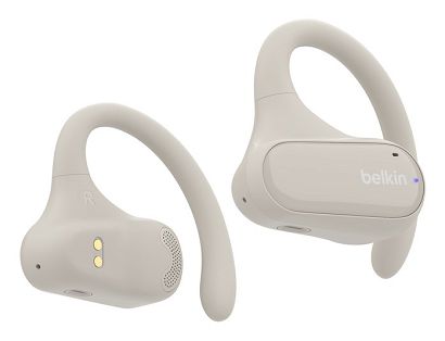 BELKIN SŁUCHAWKI BT Z OTWARTYM UCHEM CLEARFIT, KREMOWE