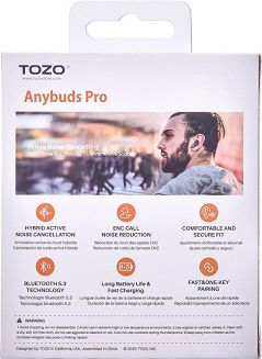 Słuchawki TWS TOZO Anybuds Pro Black - 6