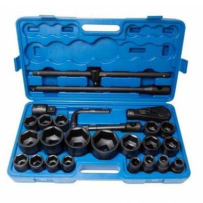 ROCKFORCE ZESTAW KLUCZY UDAR.26el. 3/4" - 1"  6KĄT.