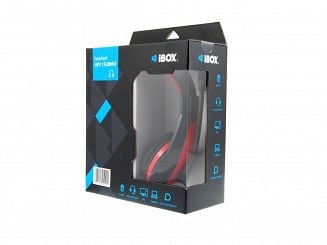 Słuchawki z mikrofonem IBOX SHPI1528MV (kolor czerwony) - 7