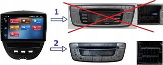 RADIO NAWIGACJA GPS CITROEN C1 2005-2014 ANDROID - 5