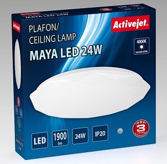 Nowoczesny plafon sufitowy LED Activejet MAYA 24W - 3