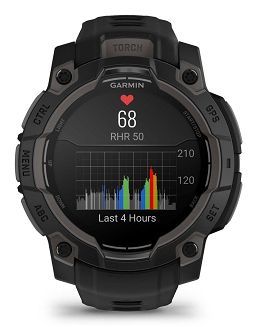 Zegarek sportowy Garmin Instinct 3 AMOLED 45mm Czarny - 7