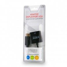 Adapter SAVIO CL-90 (DisplayPort M - D-Sub (VGA) F; 0,20m; kolor czarny) - 4