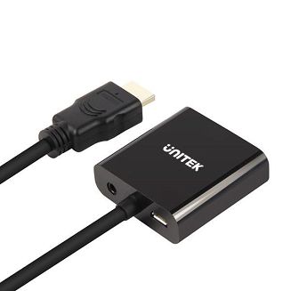 UNITEK ADAPTER HDMI TO VGA + AUDIO - 3