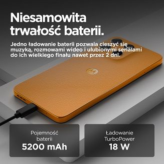 Smartfon Motorola Moto G15 8/128GB Sunrise Orange - 4