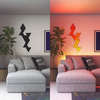 Nanoleaf Shapes Black Mini Triangles Expansion Pack (10 paneli) - 5