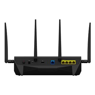 Synology Router RT2600ac, WiFi 5, IEEE 802.11a/b/g/n/ac, 3x 1GbE + 4x 1GbE(Dual WAN), 1xUSB 3.0, 1xUSB 2.0, 1x SD card reader - 5