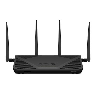 Synology Router RT2600ac, WiFi 5, IEEE 802.11a/b/g/n/ac, 3x 1GbE + 4x 1GbE(Dual WAN), 1xUSB 3.0, 1xUSB 2.0, 1x SD card reader