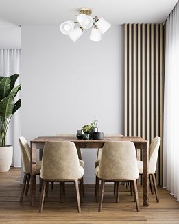 Lampa wisząca Activejet AJE-EMILY 5P GOLD E27 5x40W - 6