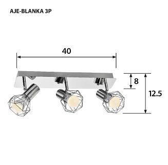 Listwa Activejet AJE-BLANKA 3P (120 W; E14 x 3) - 3