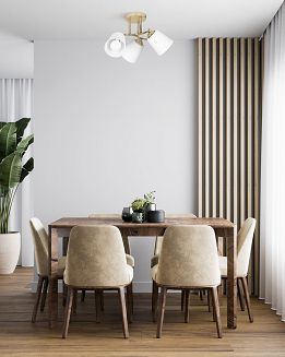 Lampa wisząca Activejet AJE-EMILY 3P GOLD E27 3x40W - 3