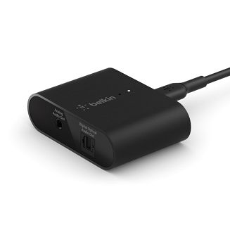Adapter Belkin SoundForm Connect Audio Adapter with AirPlay2 USB-C to 3.5mm Audio + Digital Optical Audio - 6