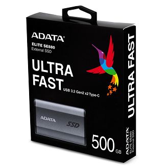 Dysk zewnętrzny SSD ADATA Elite SE880 500GB Szary - 3
