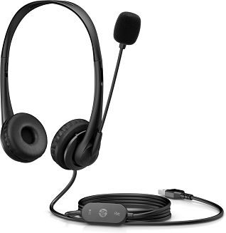 Słuchawki z mikrofonem HP Stereo USB Headset G2 przewodowe czarne 428H5AA - 4