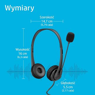 Słuchawki z mikrofonem HP Stereo USB Headset G2 przewodowe czarne 428H5AA - 7