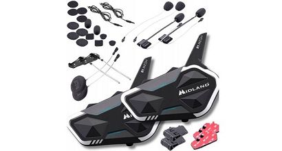 Interkom motocyklowy Midland R1 MESH TWIN na 2 kaski