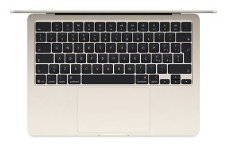 Apple 13-inch MacBook Air: Apple M4 chip with 10-core CPU and 8-core GPU, 16GB, 256GB SSD - Starlight - 3