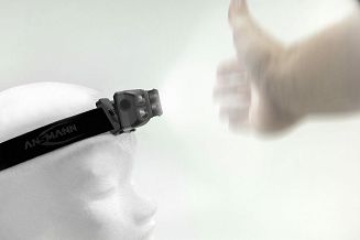 Latarka czołowa Ansmann priekiniu žibintu HD450FRS Li-Ion, USB-C 1600-0528 - 4