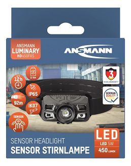 Latarka czołowa Ansmann priekiniu žibintu HD450FRS Li-Ion, USB-C 1600-0528 - 13