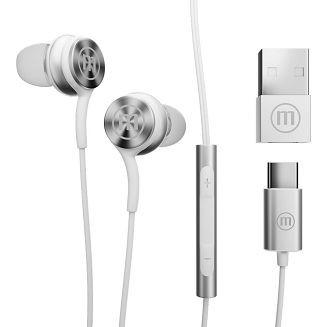 MAXELL XC1 Słuchawki przewodowe USB-C connector białe - 3