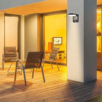 Projektor Oprawa Elewacyjna V-TAC 17W LED Czujnik Ruchu Okrągła Czarna IP65 VT-11020S-RD-B 4000K 2480lm - 5