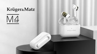 Kruger & Matz Dual Driver M4 PRO Słuchawki douszne TWS stereo Bluetooth białe - 10