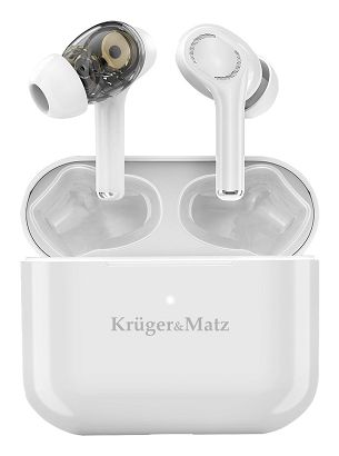 Kruger & Matz Dual Driver M4 PRO Słuchawki douszne TWS stereo Bluetooth białe