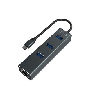 SAVIO AK-57 3-PORTOWY HUB USB-C Z ADAPTEREM RJ-45 - 6