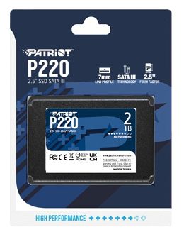 SSD PATRIOT P220 2TB SATA3 2,5