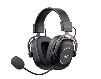 Słuchawki gamingowe Havit 2.4G H2002YG (czarno-ochrowy) - 5