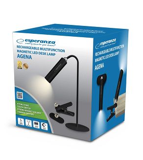 ESPERANZA ESPERANZA LAMPKA BIURKOWA LED 3W1 AGENA CZARNA ELD118K - 11