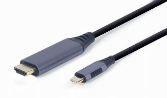GEMBIRD ADAPTER USB TYP-C DO HDMI NA KABLU, 1.8M, 4K, KOLOR SZARY - 4