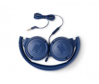 Słuchawki JBL Tune 500 (niebieskie, nauszne; z wbudowanym mikrofonem) - 4