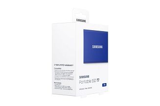 Dysk zewnętrzny SSD Samsung T7 (1TB; USB 3.2; niebieski; MU-PC1T0H/WW) - 10