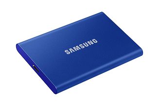 Dysk zewnętrzny SSD Samsung T7 (1TB; USB 3.2; niebieski; MU-PC1T0H/WW) - 6