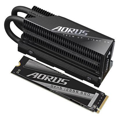 Dysk SSD Gigabyte AORUS 12000 1TB M.2 NVMe Gen5 z radiatorem 11700/9500 MB/s