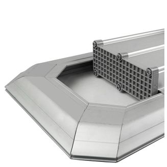 POWERNEED SOLARNA LAMPA ULICZNA ATLAS 4000LM, LED X40, PANEL SOLARNY 38.4W, CZUJNIK RUCHU I ZMIERZCHOWY, SREBRNA, SSL34 - 6