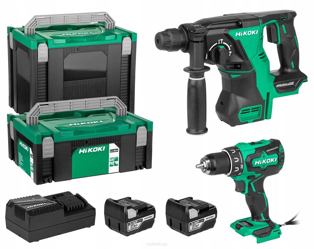 Zestaw akumulatorowy 18V DS18DBS+DH18DBL z 2x5Ah akumulatorami