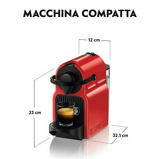 Ekspres kapsułkowy Krups Nespresso Inissia XN1005 (1260W; kolor czerwony) - 3