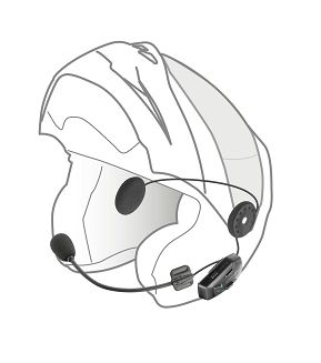 Interkom motocyklowy INTERPHONE U-COM 7R, komplet na 2 kaski - 7