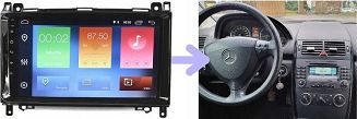 RADIO NAWIGACJA GPS MERCEDES W245, T245 A KLASA ANDROID - 5