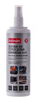 Activejet AOC-269 Zestaw do czyszczenia ekranów 2w1 250 ml., 20x20 cm - 6