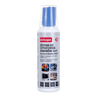Activejet AOC-269 Zestaw do czyszczenia ekranów 2w1 250 ml., 20x20 cm - 3