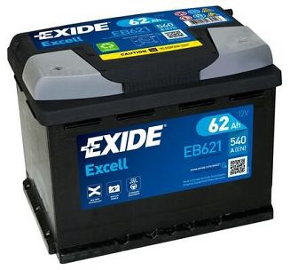 Akumulator samochodowy Exide EB621 ołowiany (VRLA) 62 Ah 12 V 540 A do samochodu - 3
