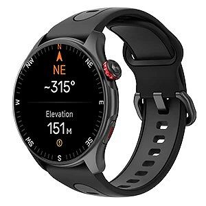 Inteligentny zegarek myPhone z GPS, diodą AMOLED, 1,43 cala, wodoodporny, czarny - 6