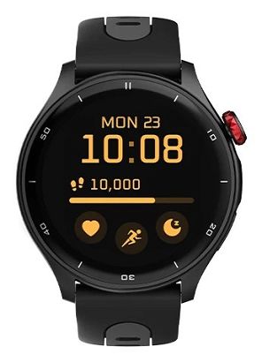 Inteligentny zegarek myPhone z GPS, diodą AMOLED, 1,43 cala, wodoodporny, czarny