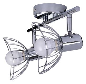 Listwa reflektorowa podwójna sufitowa ścienna chrom Activejet GIZEL kinkiet E14 do salonu - 5