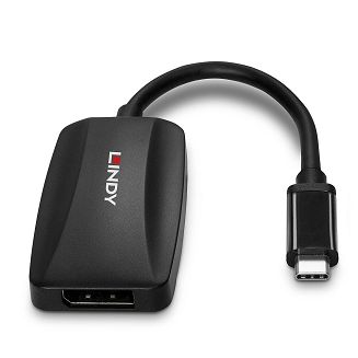 Lindy 43337 adapter kablowy 0,13 m USB Type-C DisplayPort Czarny - 6